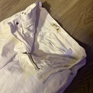 MADEWELL The Perfect Vintage Women's Size 28 Crop Wide Leg White Excellent